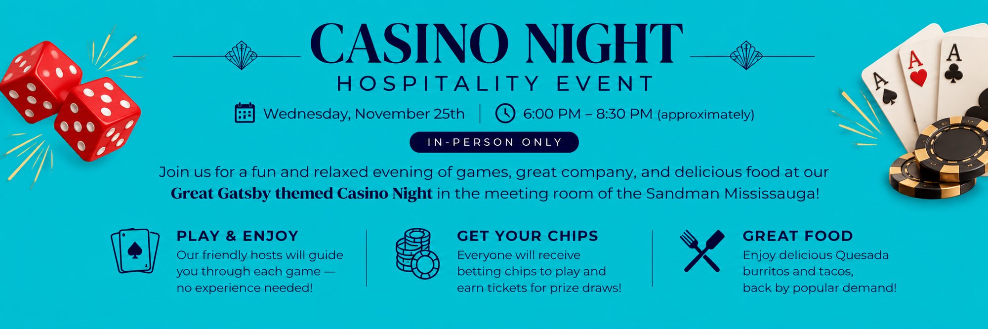 Casino Night Hospitality Event