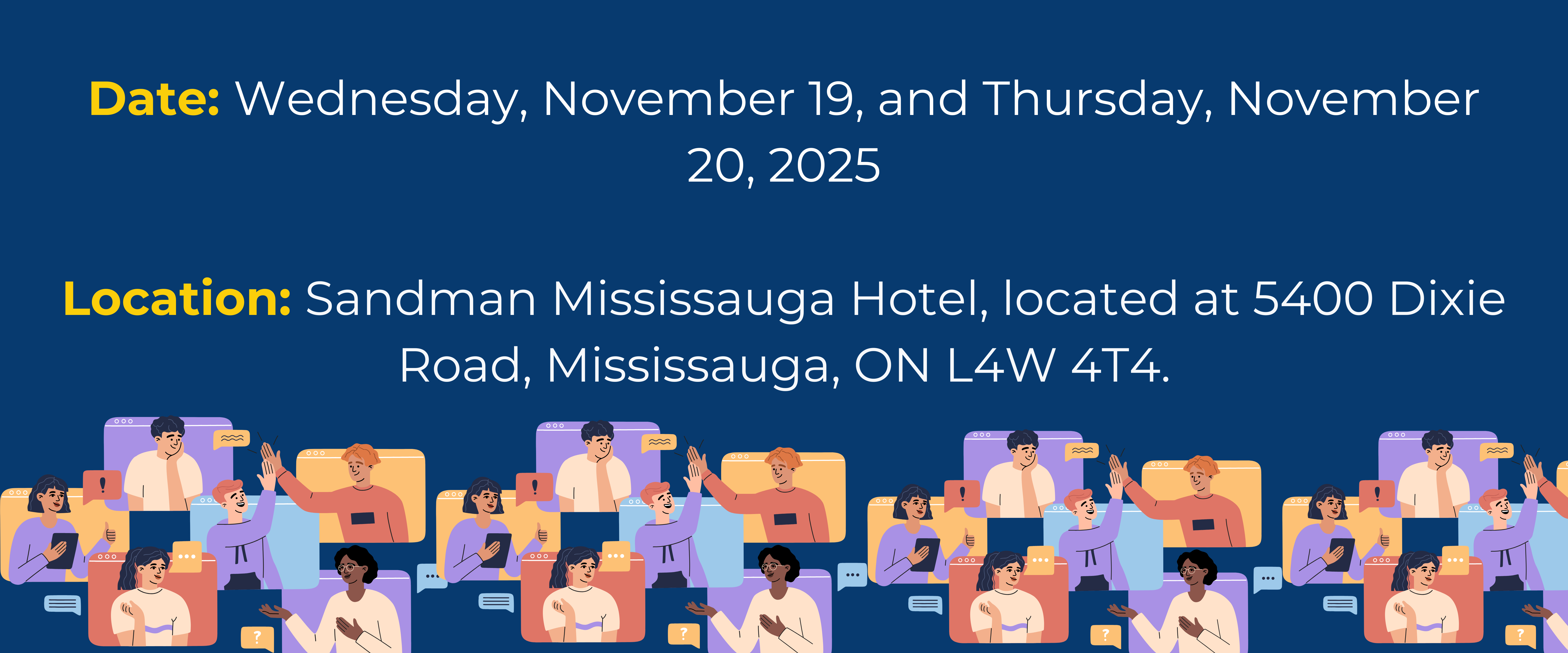 User Group Date and Location 