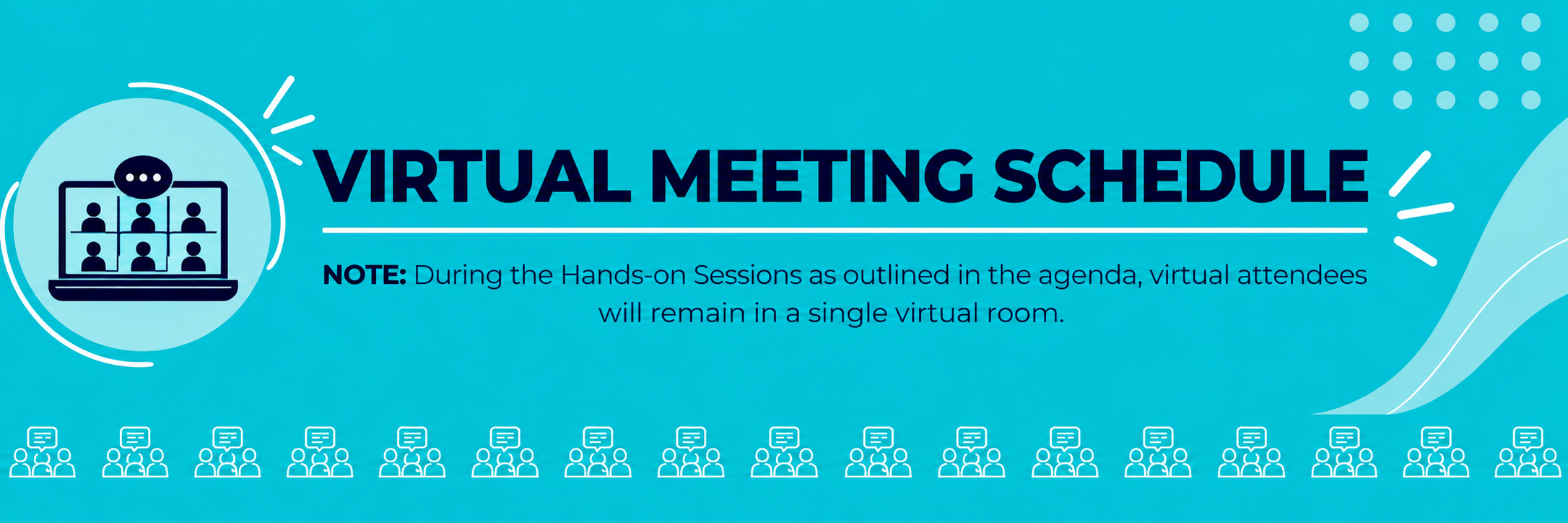 Virtual Meeting Schedule Banner